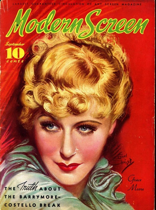 MODERN SCREEN magazine cover Issue 58 September 1935